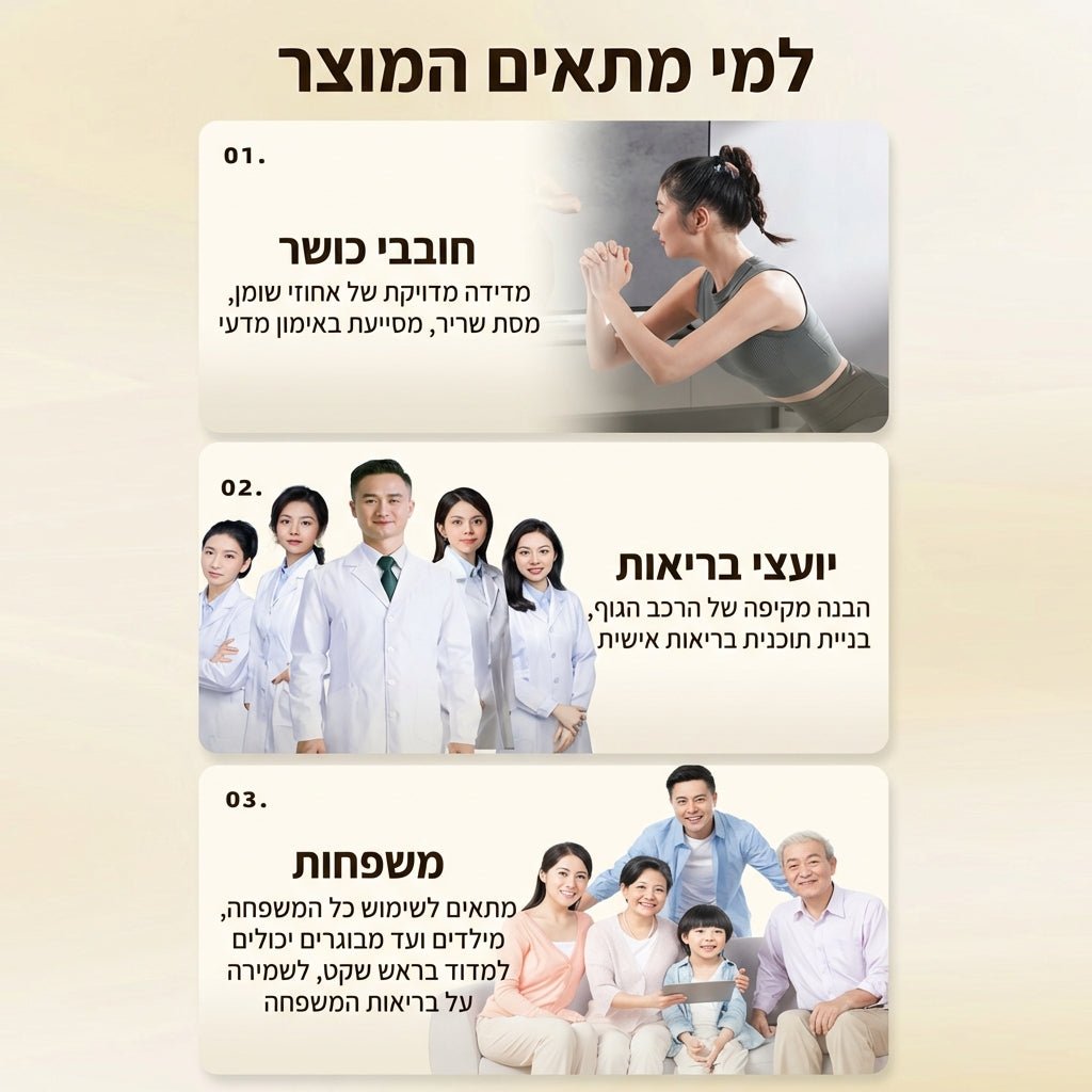 משקל חכם 8 אלקטרודות למדידת הרכב גוף מלא | משקל חכם 8 אלקטרודות למדידת הרכב גוף מלא | אוזו - שופ