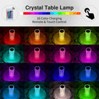 LuxeGlow מנורת שידה קריסטלית | Crystal Table Lamp | אוזו - שופ
