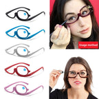 משקפי ראייה מגנטיות לאיפור | Rotating Makeup Reading Glasses | אוזו - שופ