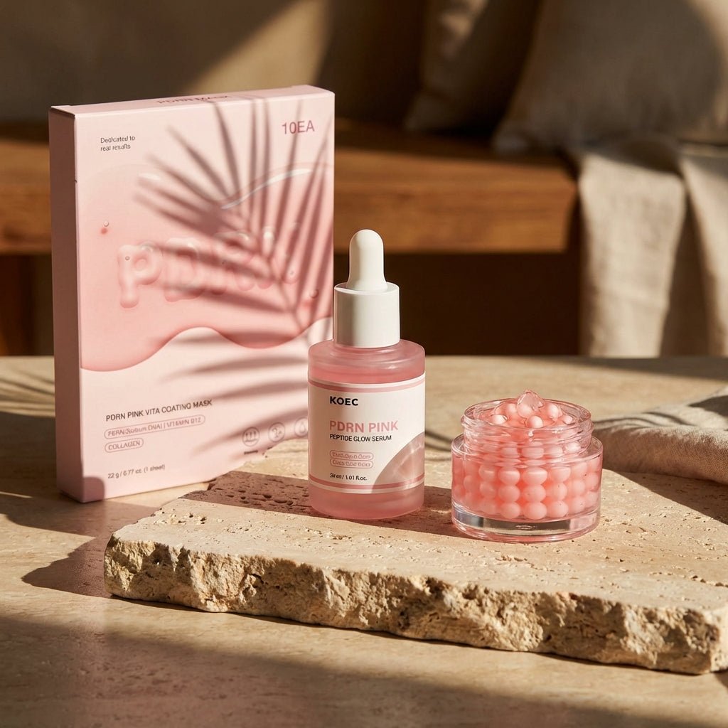 מארז הטריו הקוריאני המושלם: PDRN & Glass Skin Revolution (מכיל: סרום פפטידים, קרם פנינים ומארז 10 מסיכות) | מארז הטריו הקוריאני המושלם: PDRN & Glass Skin Revolution (מכיל: סרום פפטידים, קרם קפסולות ומארז 10 מסיכות) | אוזו - שופ